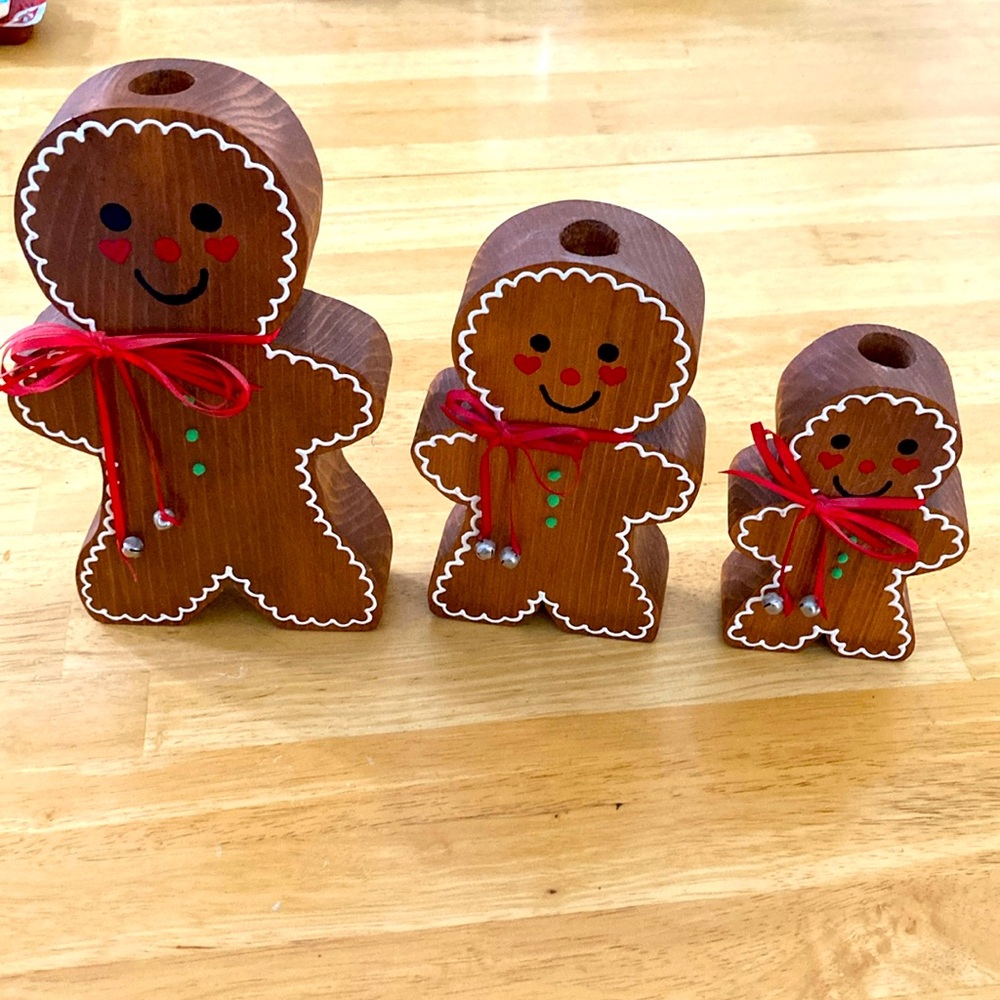 Set of 3 Ginger Family Candle Holders